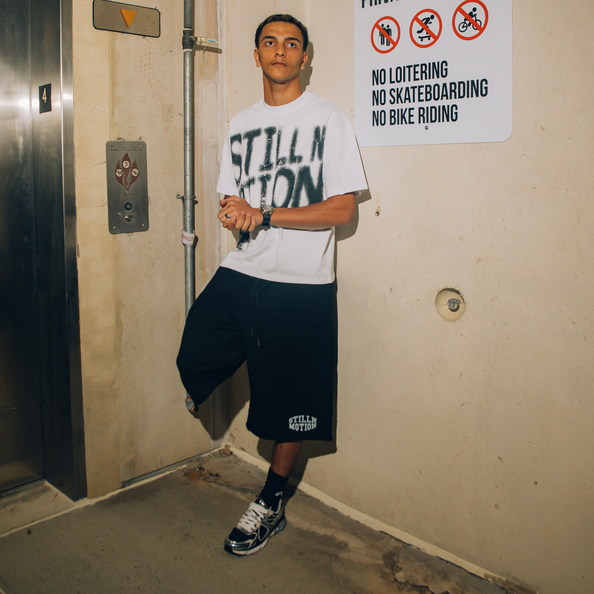 Black Cozy Motion Shorts