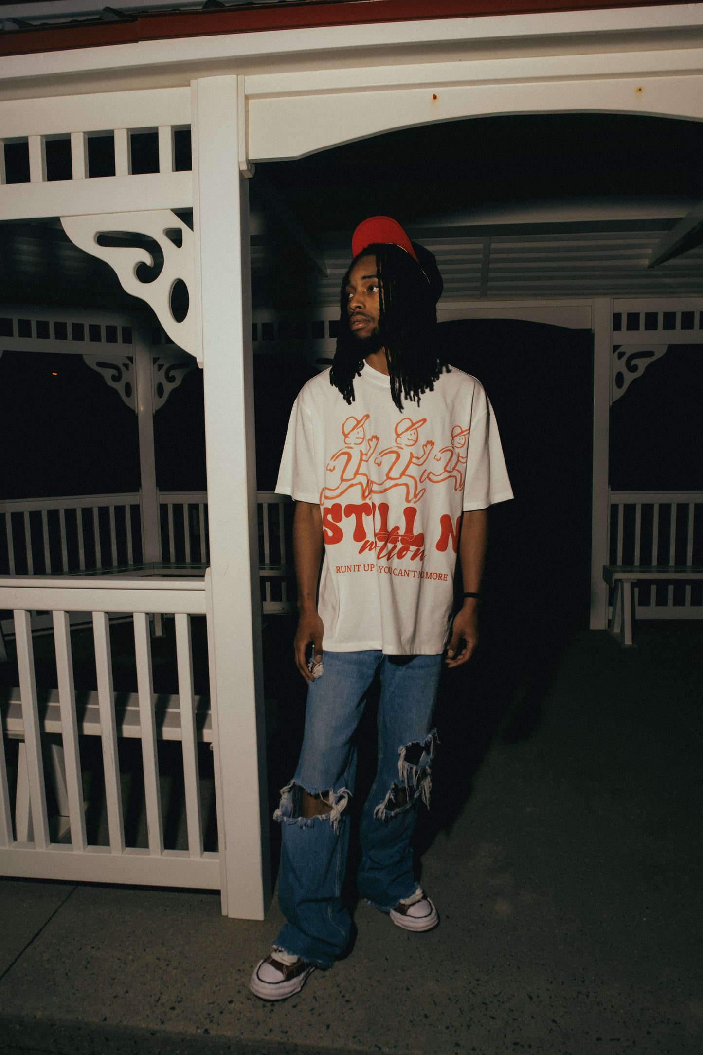 Oversized Motion Run It Up Tshirt