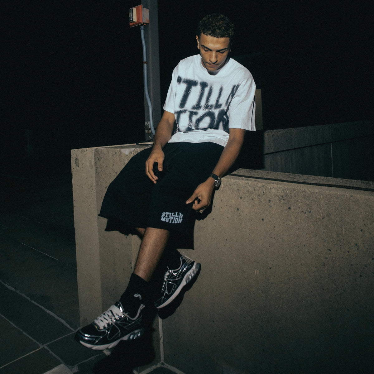 Black Cozy Motion Shorts