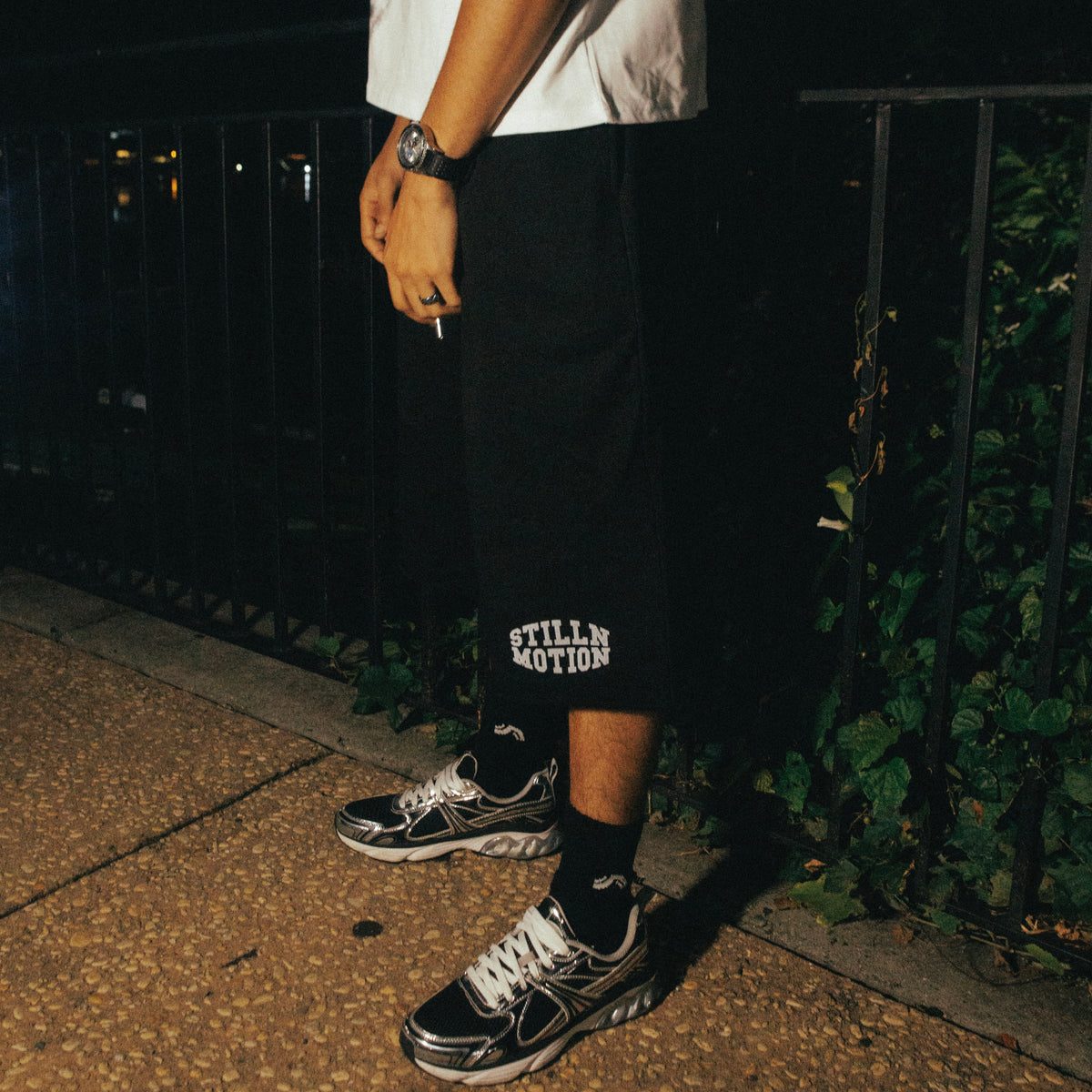 Black Cozy Motion Shorts